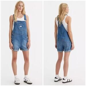 Levi’s premium vintage inspired overalls shorts NWT medium
